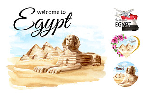 Welcome to Egypt, an Illustration by Daria Ustiugova
