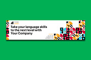 Language Course LinkedIn Banner, a Print Template by Esensifiksi.studio (Thumbnail 2 of 3)