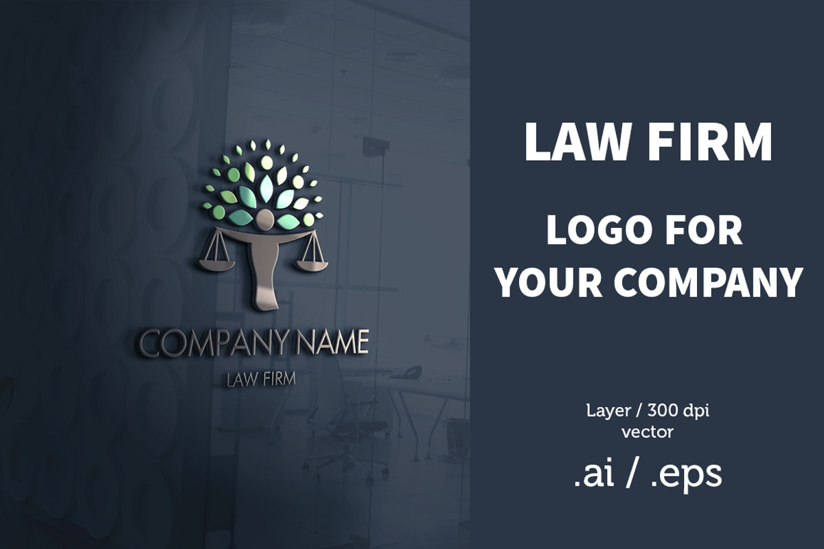Law Firm Logo design, a Branding & Logo Template by The G! Design