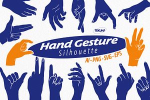 Hand Gesture Silhouette, an Illustration by Tekuni