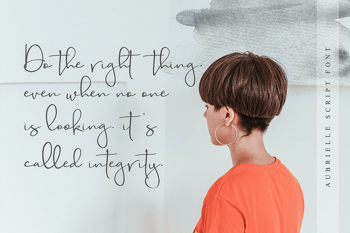 Aubrielle Script Font preview 6