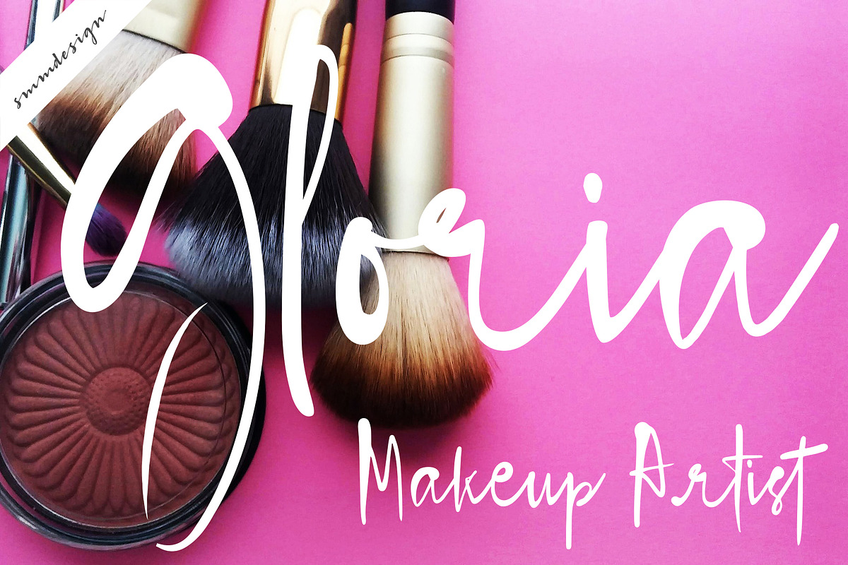 Blush Pink Handwritten Script Font preview 2