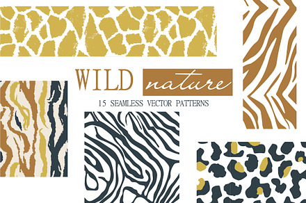 WILD NATURE animal print patterns