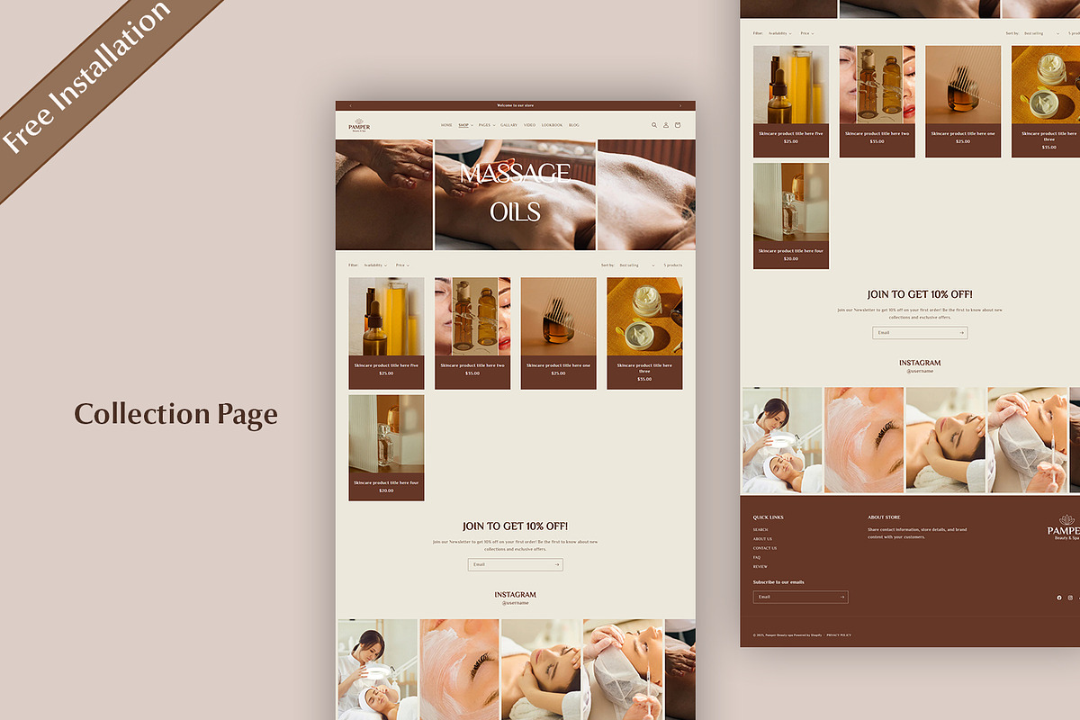 Shopify Theme Spa Wellness Template, a Shopify Template by QuickArtisan (Photo 13 of 13)