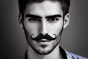 24 Photoshop Beard Moustache Brushes, a Brush Add-On by Velo Graphic Studio (Thumbnail 4 of 6)