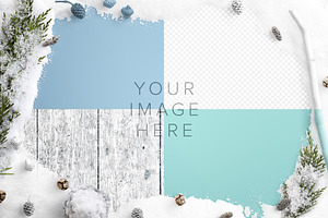 Winter Custom Scene Mockup 003