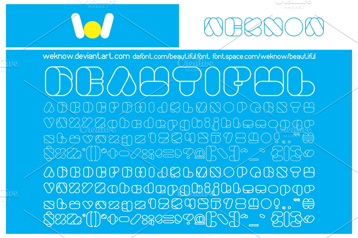 beautiful font preview 3