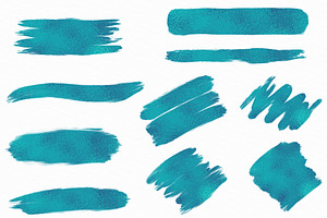 Blue Brush Strokes Clipart