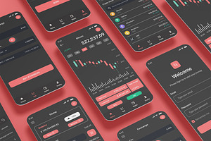 Crypto Trading & Cryptocurrency App, an App Template by nagaredesignstudio