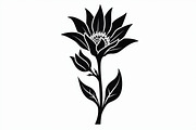 Modern Black Flower Design, an Illustration by jahid234 (Thumbnail 8 of 21)