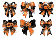 Whimsical Halloween Bow Clipart, a Seasonal Illustration by Creative Art (Thumbnail 4 of 6)