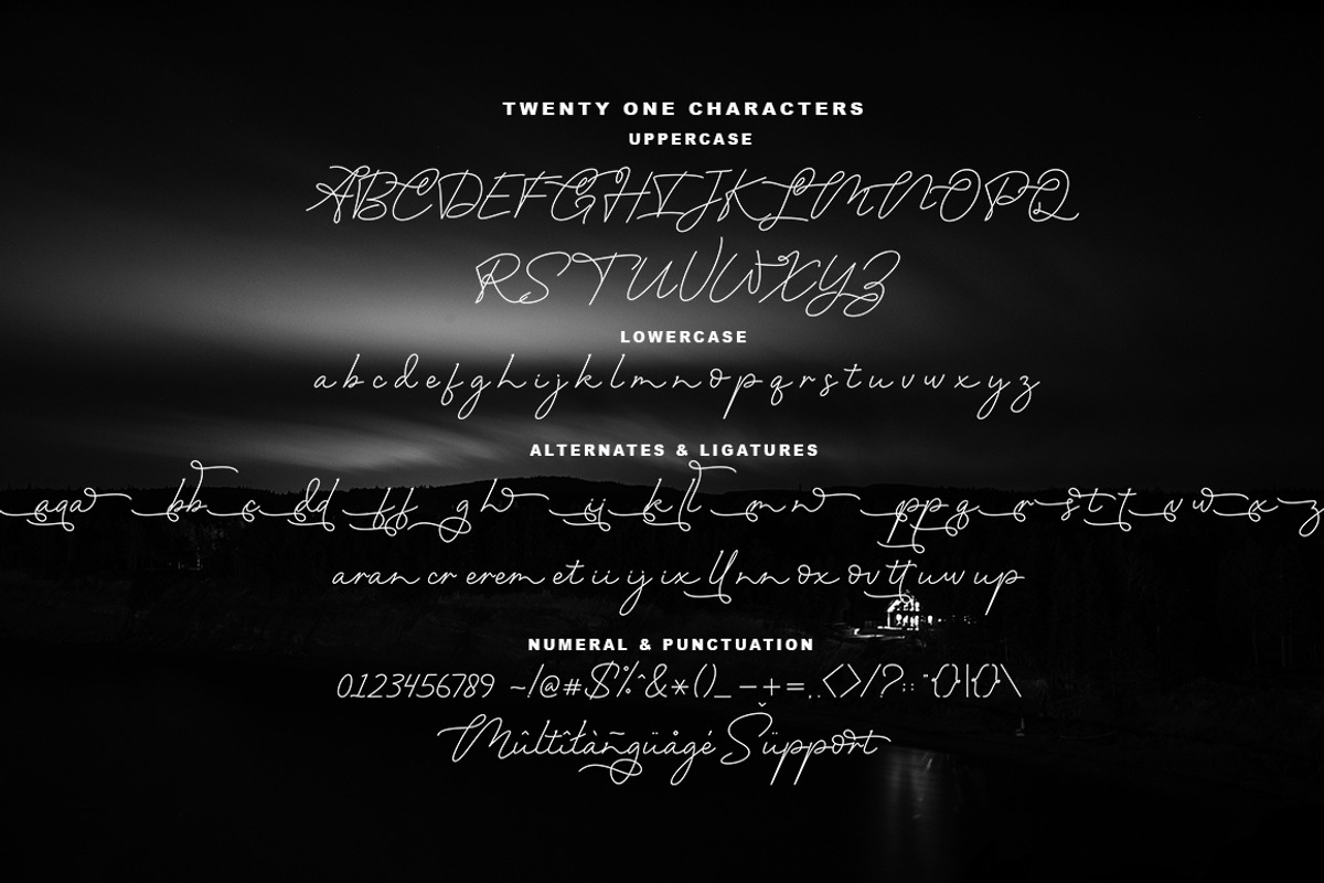 Twenty One, a Script Font by Akifatype. (Photo 4 of 7)