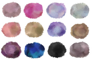 Watercolor Splashes Clipart Vol2