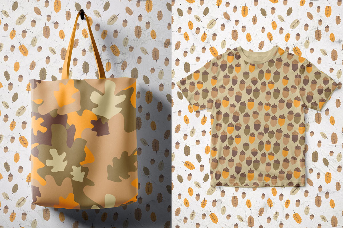 Oak Patterns, a Pattern Graphic by pineart (Photo 3 of 5)