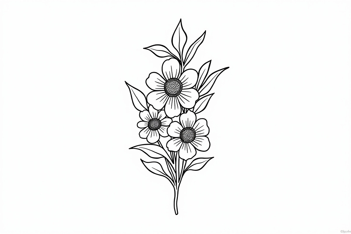 8 Pages Flower Coloring Bundle, an Illustration by Amazin_art (Photo 9 of 9)