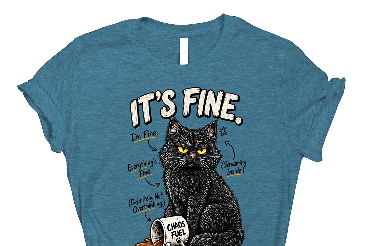 It's Fine Everything's Fine PNG, an Object Graphic by Star Graphic Design (Photo 12 of 12)