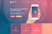 Plot One Page PSD Template, a Landing Page Template by DesignsStore (Thumbnail 2 of 3)