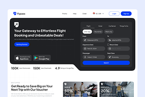 Flypass - Travel Landing Page