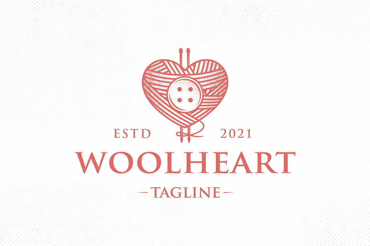 Wool Love Vintage Logo Template, a Branding & Logo Template by vectorwithin (Photo 1 of 3)