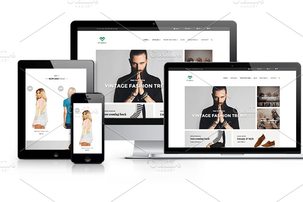 Ap Love Fashion Prestashop, a Websites & App Template by apollotheme (Photo 2 of 14)