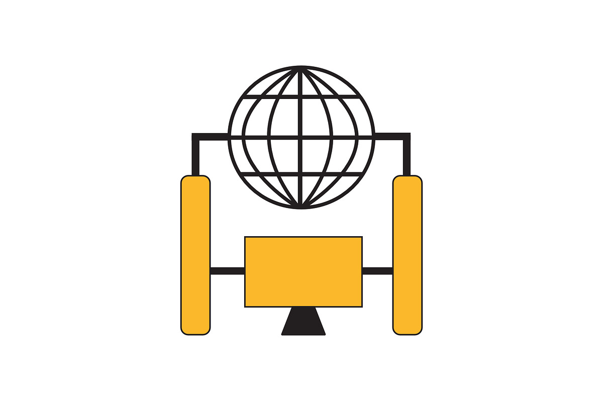 Network Icon, an Outline Icon by design by makra