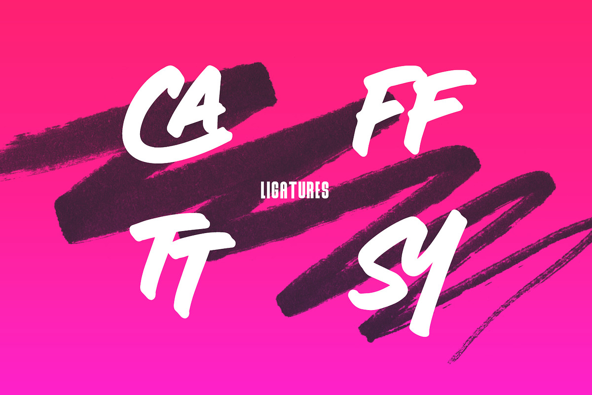 Rocatsy Marker Font Brush Typeface, a Handwritten Font by Maulana Creative (Photo 5 of 7)