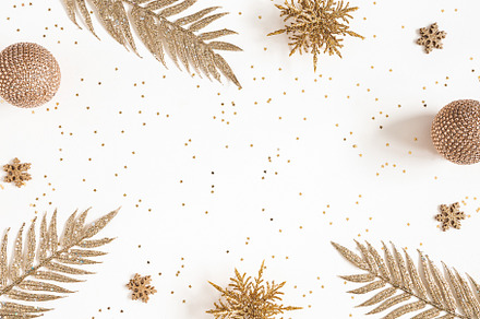 Christmas composition stock photo containing christmas and golden, a Holiday Photo by Flaffy