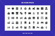 Home decoration icons, an Outline Icon by Wencory (Thumbnail 1 of 2)