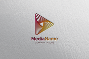 Play Button Colorful Modern Logo, a Branding & Logo Template by Art Studio Design (Thumbnail 1 of 2)