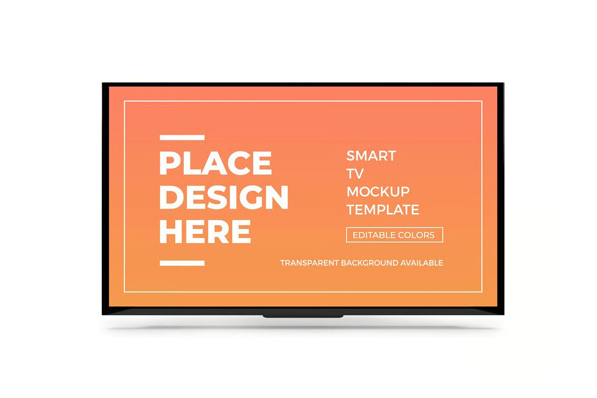 Smart TV Display Mockup Template Set, a Device Mockup by DesignRushMarket (Photo 11 of 11)