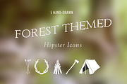 5 Forest Themed Hipster Icons, a Graphic by Typeset Design (Thumbnail 4 of 4)