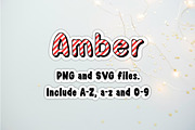 Amber Candy Cane OTF PNG SVG, a Symbol Font by DREAMs Soul G. (Thumbnail 5 of 5)
