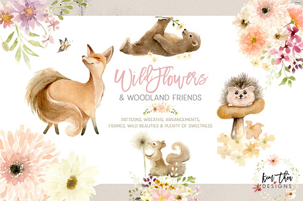 Wildflowers and Woodland Friends