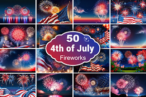 4th of July Fireworks Wallpaper, a Background Graphic by Forhadx5