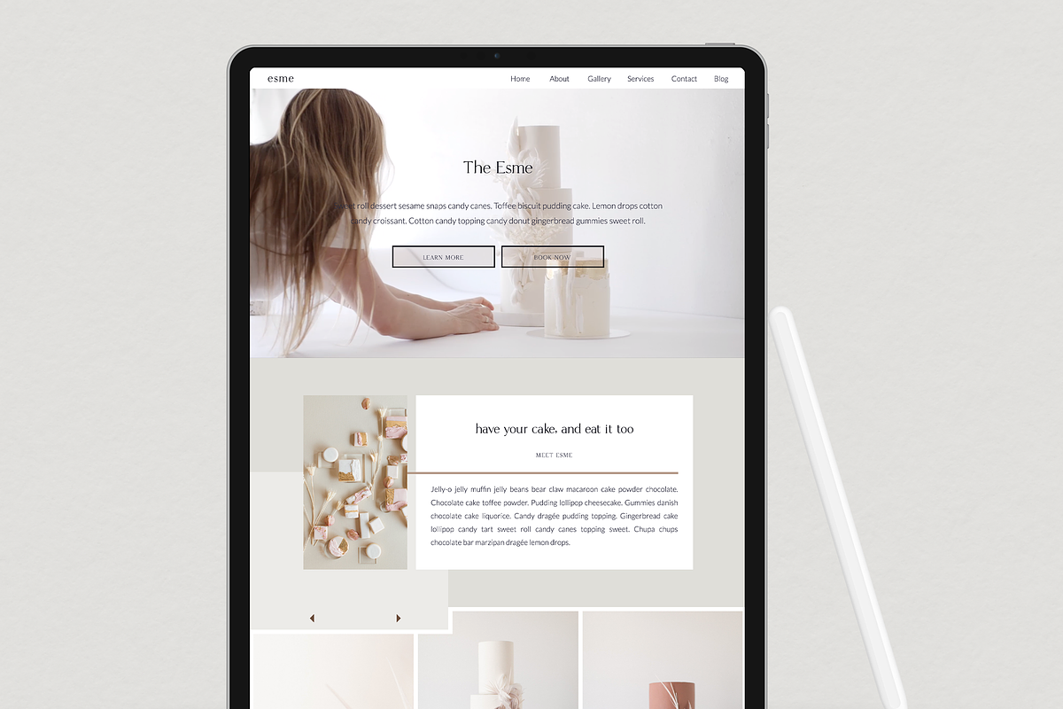 The Esme - Showit Website Layout, a Websites & App Template by Gillian Sarah (Photo 2 of 2)