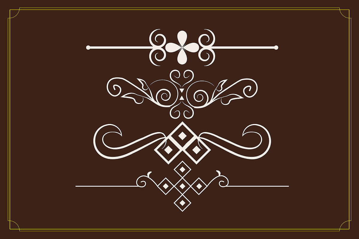 Abstract Decorative Lines Dividers, a Stationery Template by Photoshop Action (Photo 4 of 6)