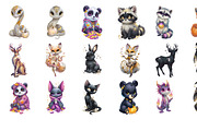 Pastel Halloween Clipart - 33 PNG, an Animal Illustration by InkyQueenArt (Thumbnail 6 of 8)