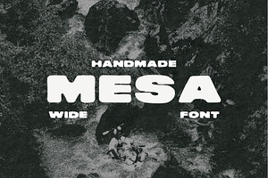 Mesa -Wide Bold Sans Serif Hand Made