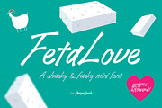 Feta Love, a Font by George Bourle (Thumbnail 1 of 8)