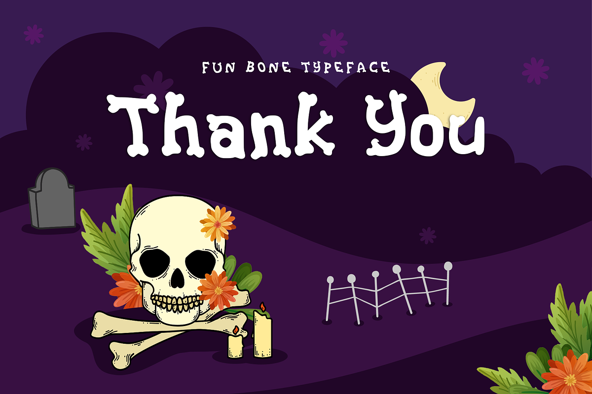 Bone-Park Fun Display Font, a Sans Serif Font by Haws.std (Photo 6 of 6)