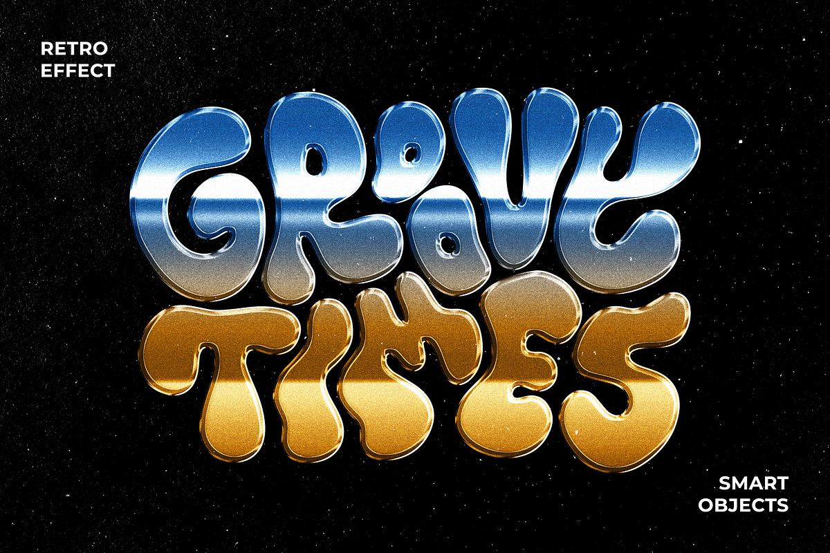 Retro Text & Logo Effect, a Layer Style Add-On by Design Squad (Photo 1 of 6)