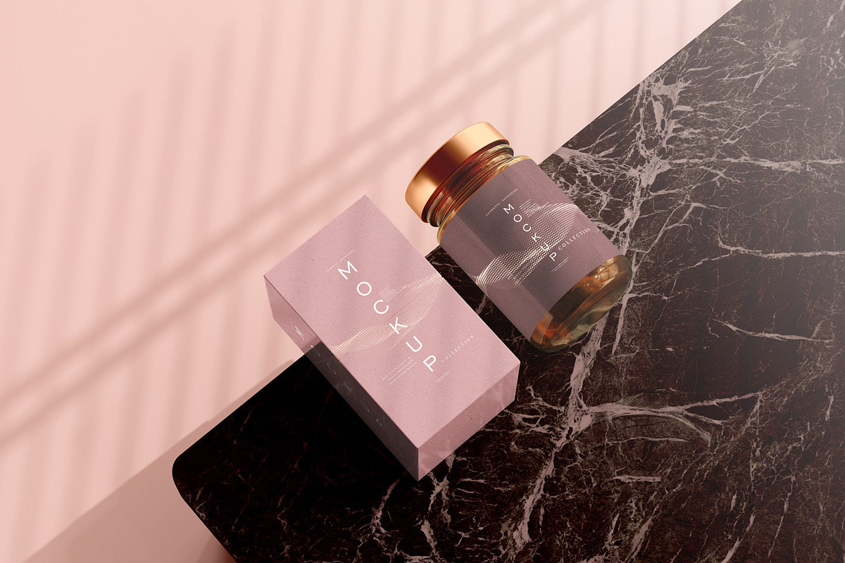 390+ Cosmetic Branding Mockup Scenes, a Cups & Container Mockup by pmvch (Photo 230 of 367)