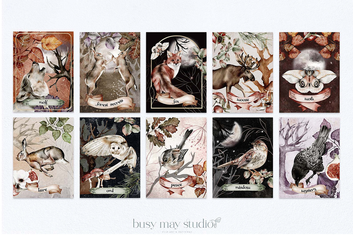 Forest Illustrations Mystic Autumn, an Animal Illustration by Busy May Studio (Photo 7 of 20)