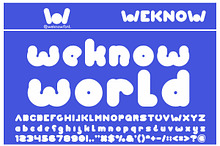 weknow world font