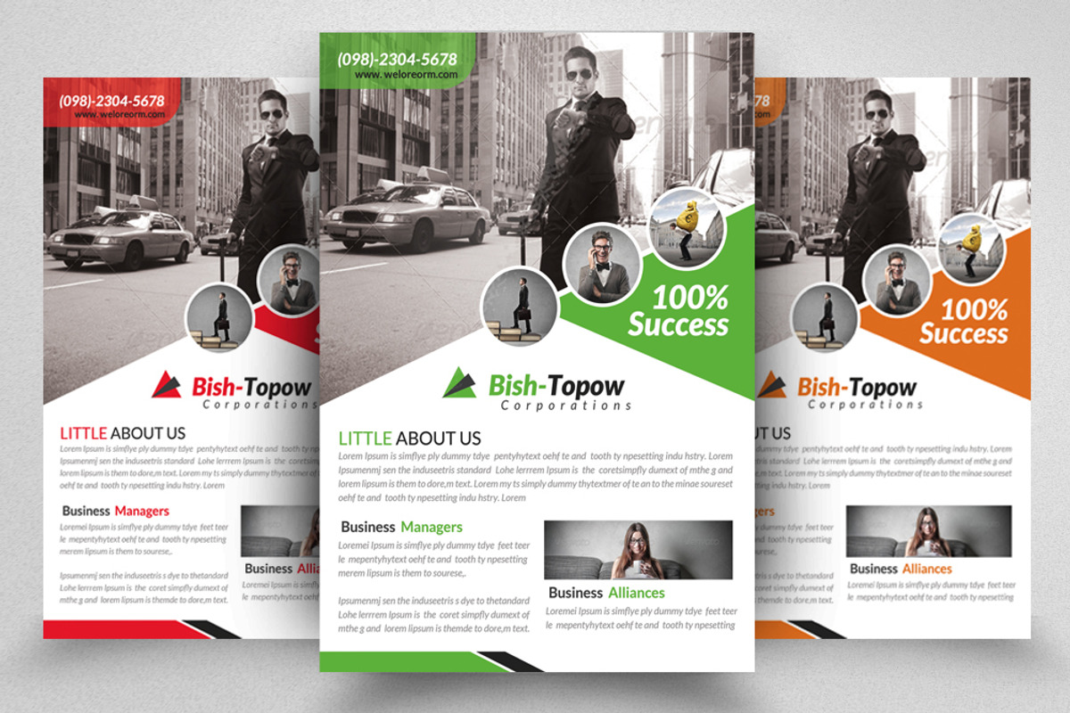Creative Business Flyer Template, a Flyer Template by Psd Templates (Photo 1 of 3)