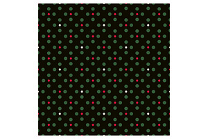 Festive Green and Red Polka Dot, a Pattern Graphic by Creative Backgrounds