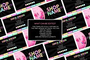 Pastel Neon Business Card, a Business Card Template by SunshineStudioBoutique (Thumbnail 3 of 9)