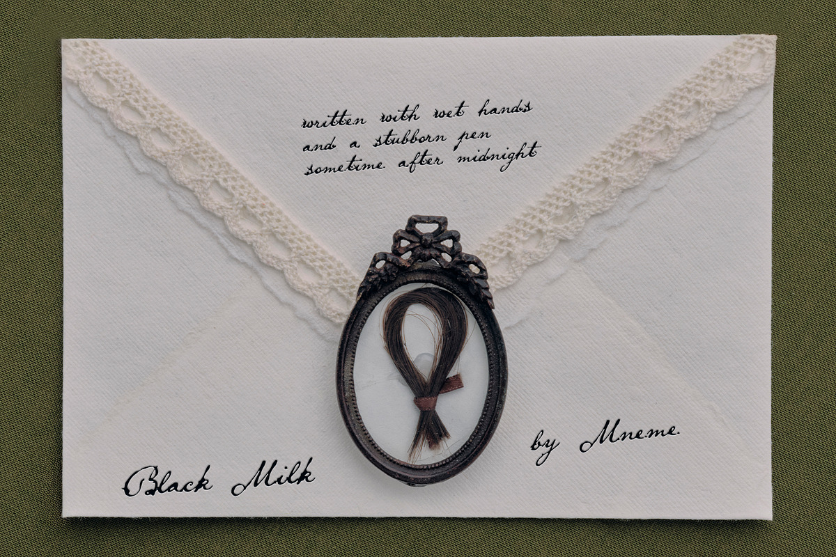 Black Milk: Decorative Ink Script, a Script Font by Mneme (Photo 3 of 11)