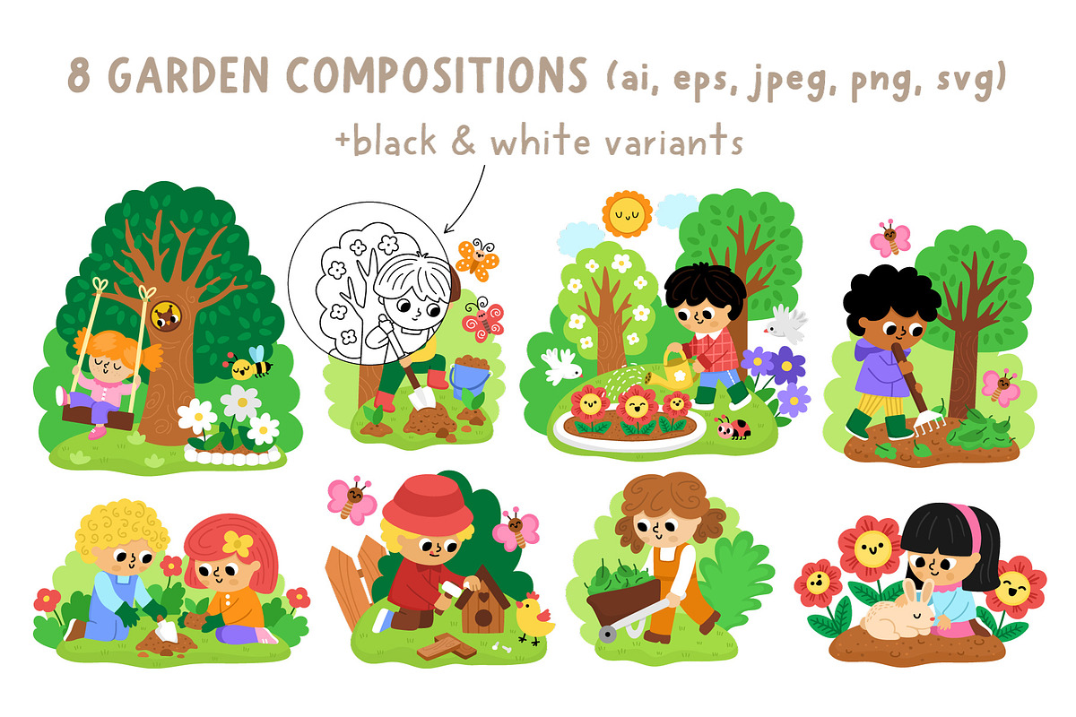 Garden clipart, patterns, designs, an Object Graphic by Lexi Claus (Photo 6 of 11)