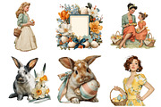 Easter Garden Clipart, an Illustration by DreamArtGraphic (Thumbnail 3 of 4)